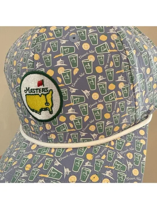 Masters Golf Hat Crows Nest Blue SnapBack In Hand - Picture 2 of 6